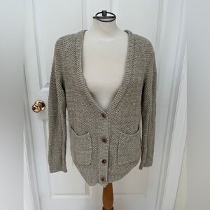 Roots cotton cardigan sweater size XS